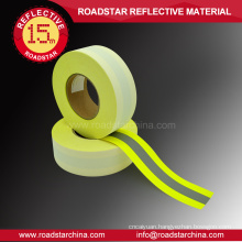 Flame retardant reflective tape with 100% cotton base